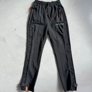 C'est Normal™ Button Sweatpants Men's Small Black Track Pants Streetwear